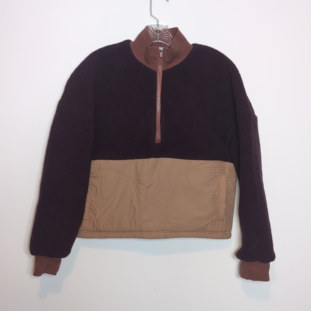 Fabletics Women's Mallory Fleece Pullover Half Zip Pullover Jacket